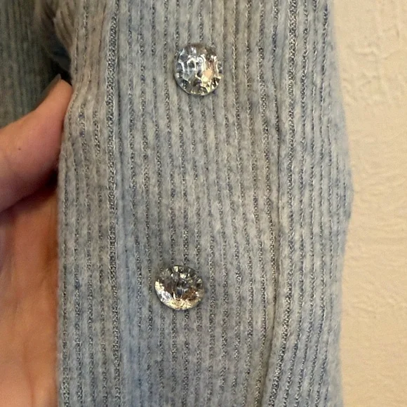 💎💎💎BOGOHO 💎💎💎Women's Blue Sweater with White Collar-XL - Picture 11 of 11